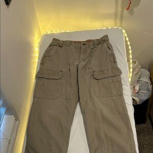 Duluth Trading Co Women's Tan Cargo Pants